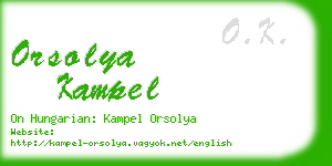 orsolya kampel business card